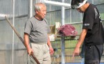 Mr. Susumu Shinoda and his son of Shinoda Koi Farm